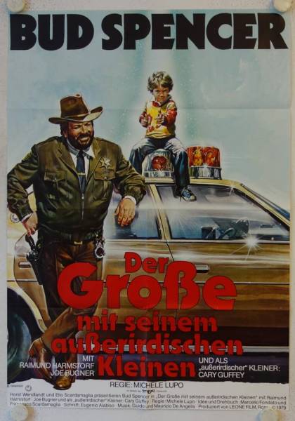 Der Grosse mit seinem ausserirdischen Kleinen originales deutsches Filmplakat